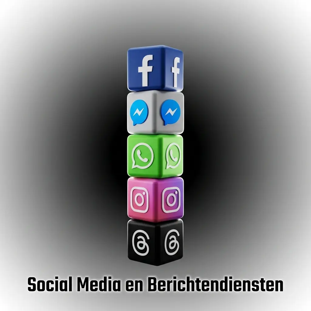 Officiële social media kanalen van Booms.bet