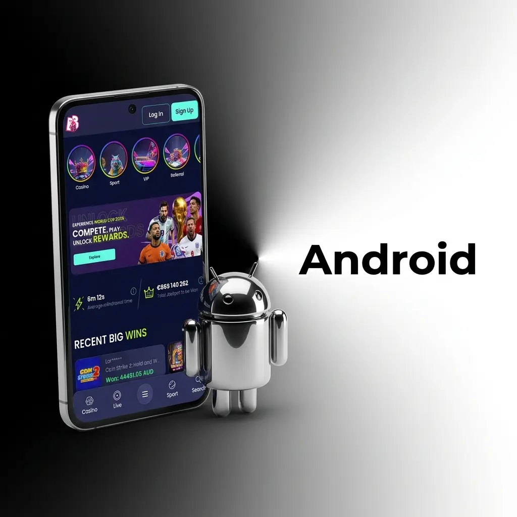 Android app van Booms.bet