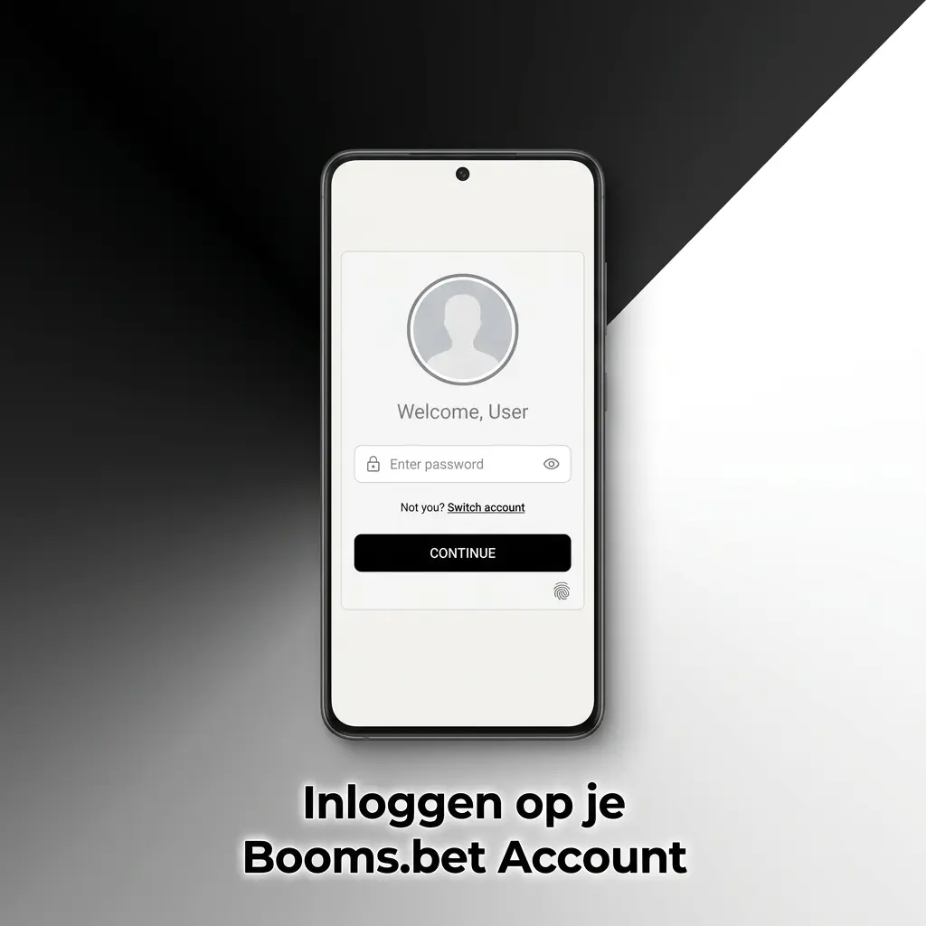 Inloggen op Booms.bet account via website en app