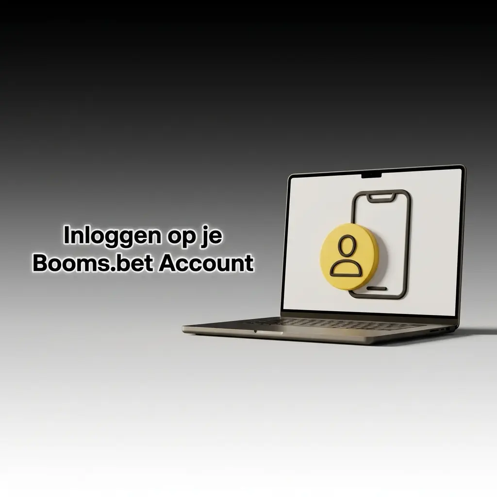 Inlogscherm van Booms.bet account